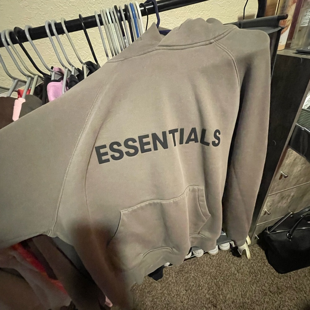 Essentials Men's Tan Crewneck Sweater